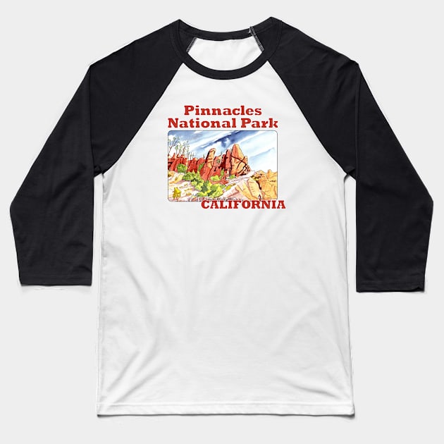 Pinnacles National Park, California Baseball T-Shirt by MMcBuck